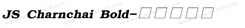 JS Charnchai Bold字体转换